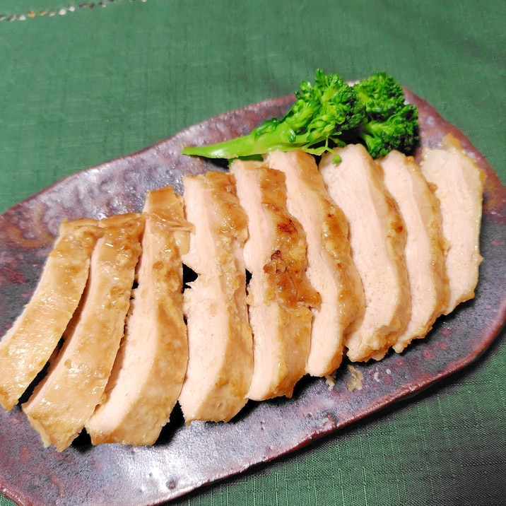 塩レモンマリネ鶏むね肉のしっとりマヨ焼き